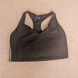 Offline By Aerie Black Sports Bra with White Accents
